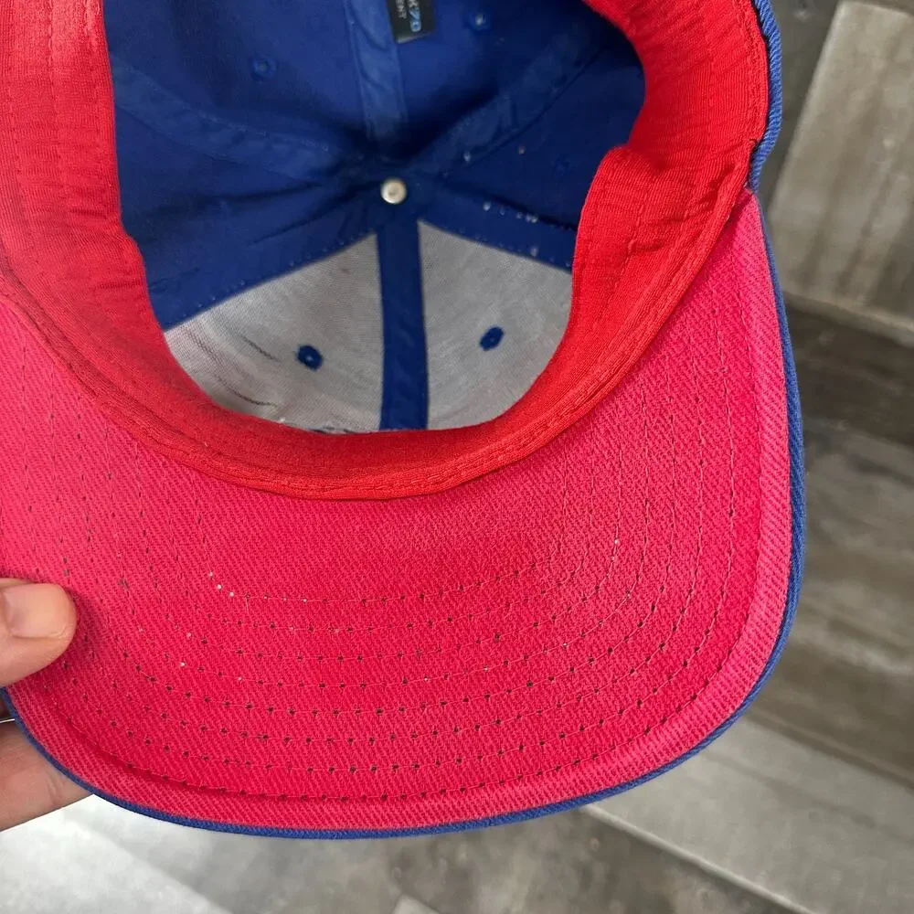 Buffalo‎ Bills NFL Reebok S/M Distressed 90s Y2k Style Hat Red Blue